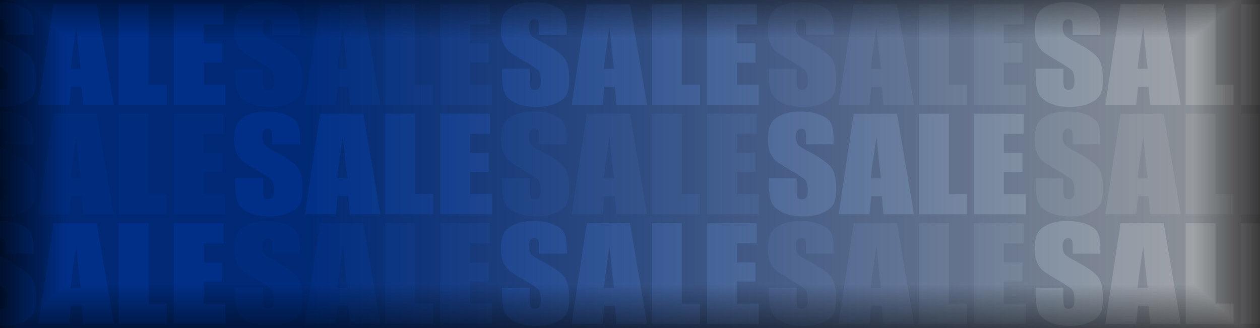 A blue and gray gradient banner with the word SALE repeated all over