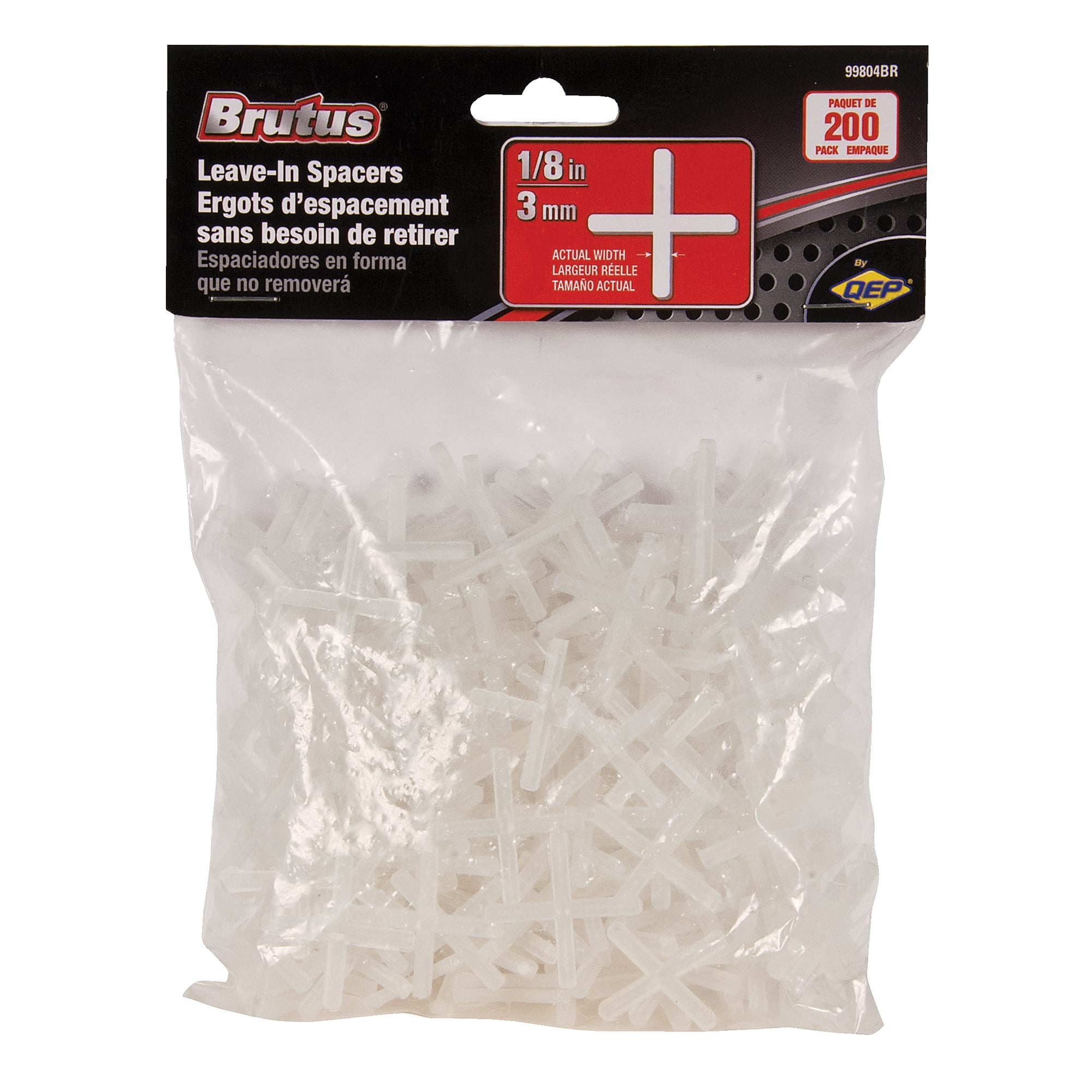 1/8" Hard Tile Spacers - Traditional or Leave-In Install (200 pk) - 3