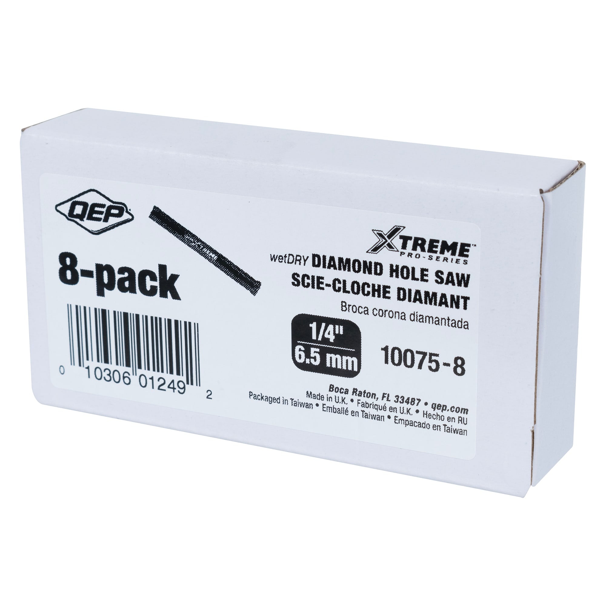 Xtreme 1/4" Pro Wet/Dry Diamond Hole Saw (8 pack) - 7