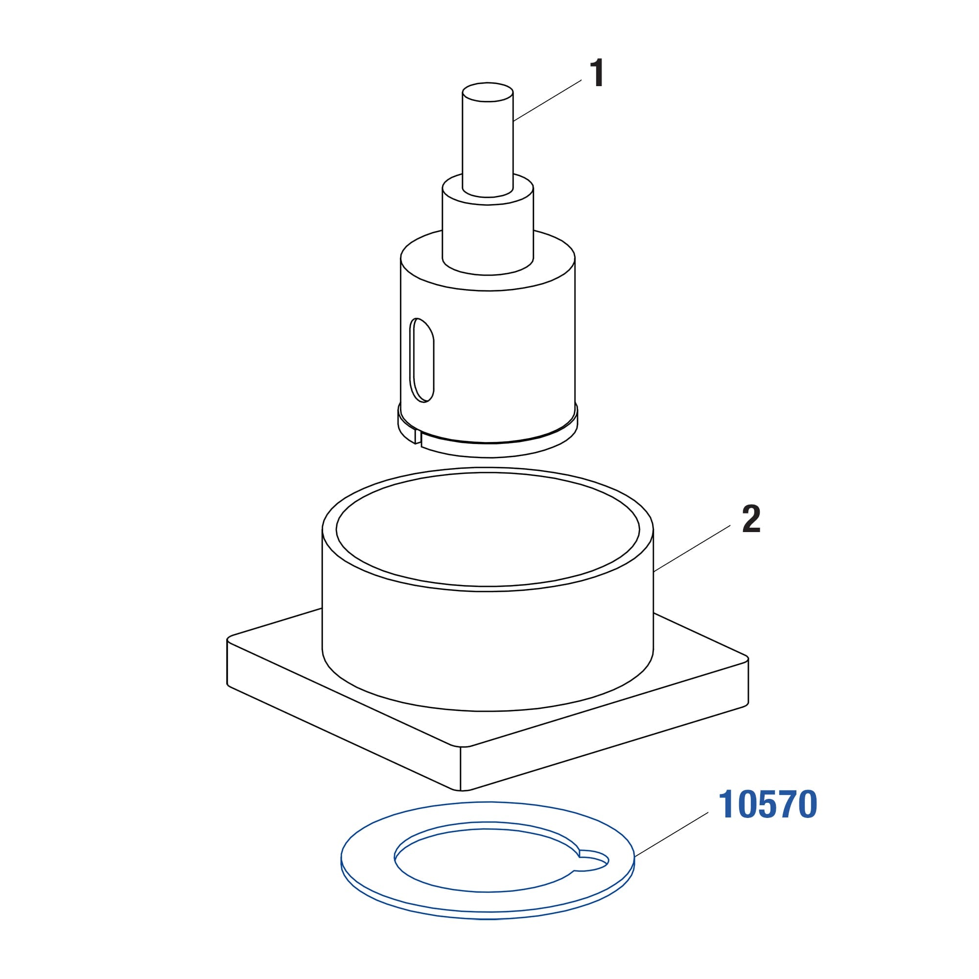 Mounting Pads for 1-3/8" Diamond Grit Hole Saw 10569 (12 pack) - 5
