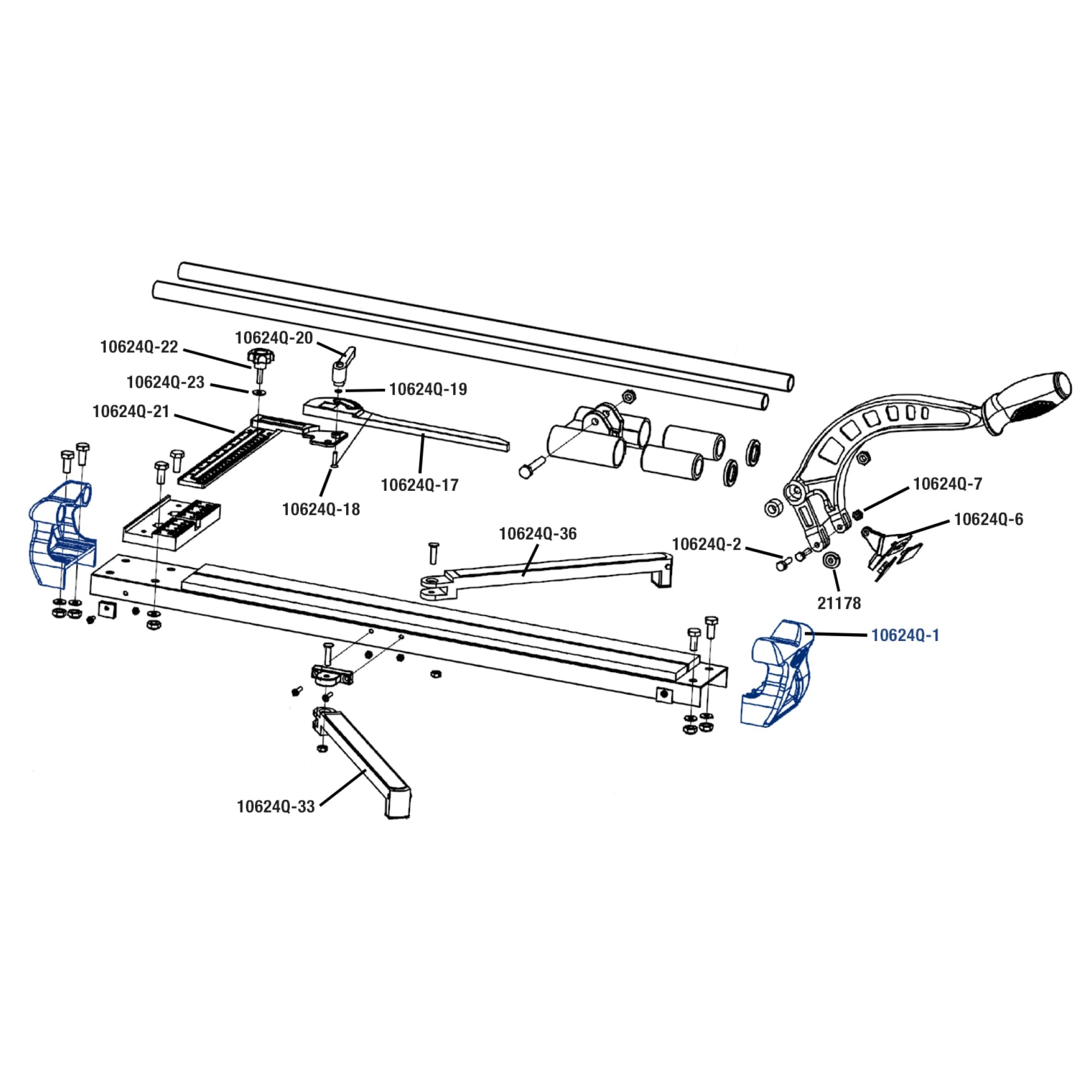Rail Support for Xtreme Slimline Tile Cutters - 4