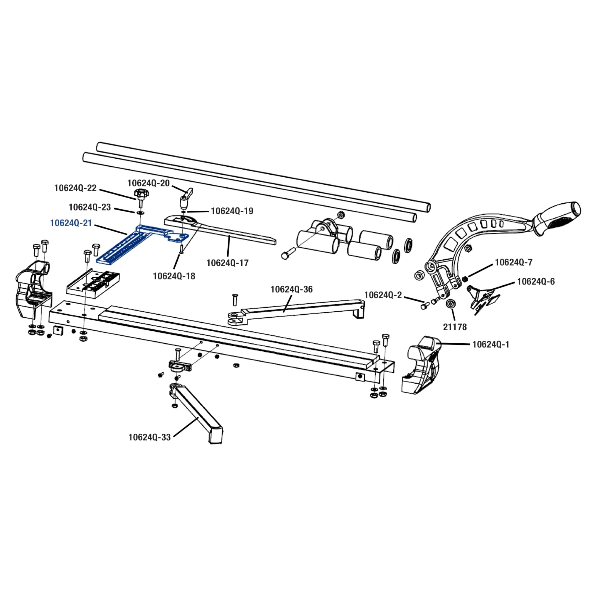 Angle Guide for Xtreme Slimline Pro Tile Cutters - 3