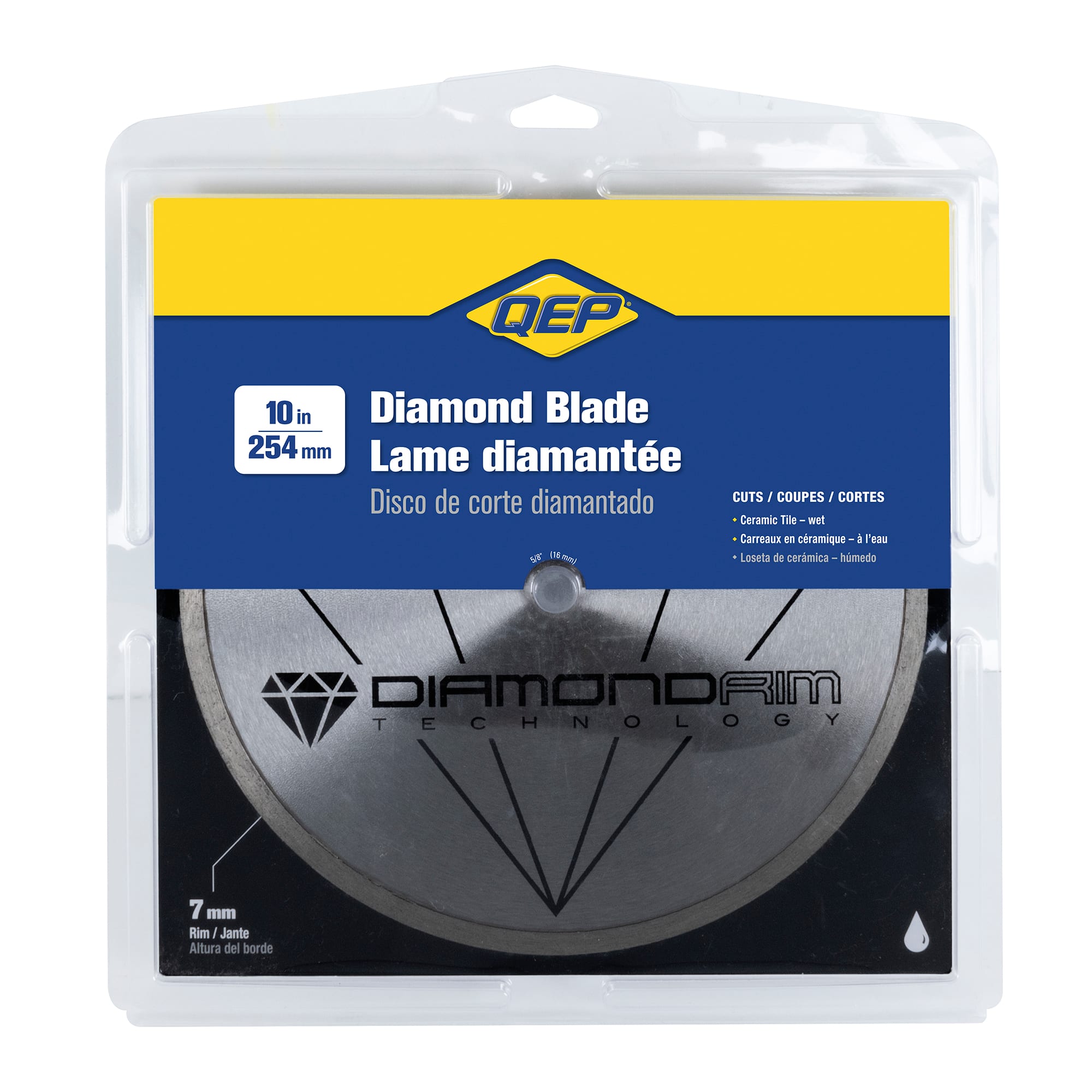 10" Continuous Rim%2C Diamond Saw Blade for Ceramic Tile Wet Cuts - 4