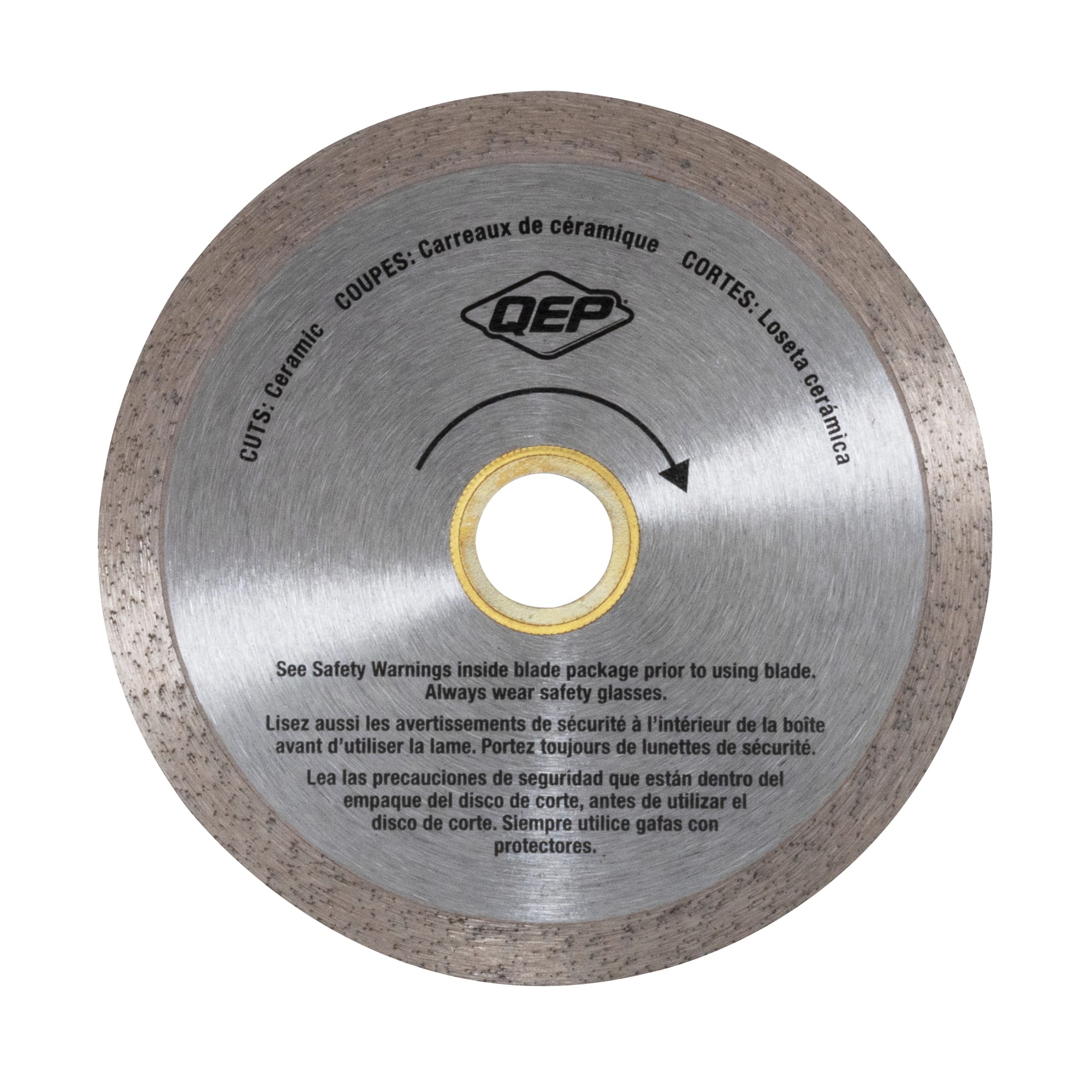 4" Continuous Rim%2C Diamond Saw Blade for Ceramic Tile Wet Cuts - 2