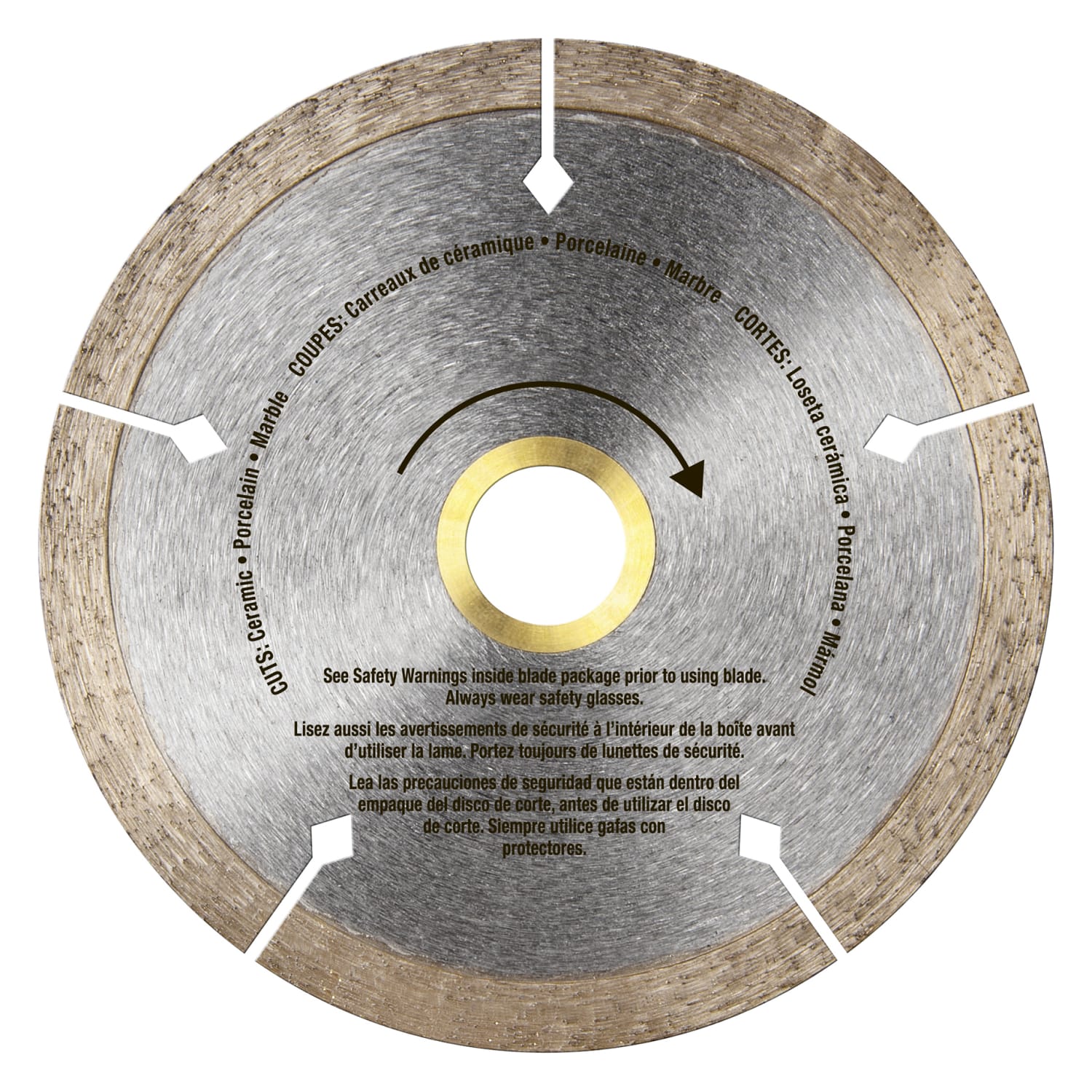 4" Black Widow Premium%2C Thin Rim Diamond Saw Blade%2C Wet/Dry - 3