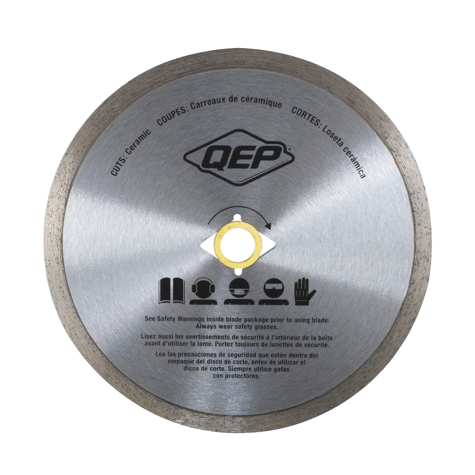 7" Continuous Rim%2C Diamond Saw Blade for Ceramic Tile Wet Cuts - 2