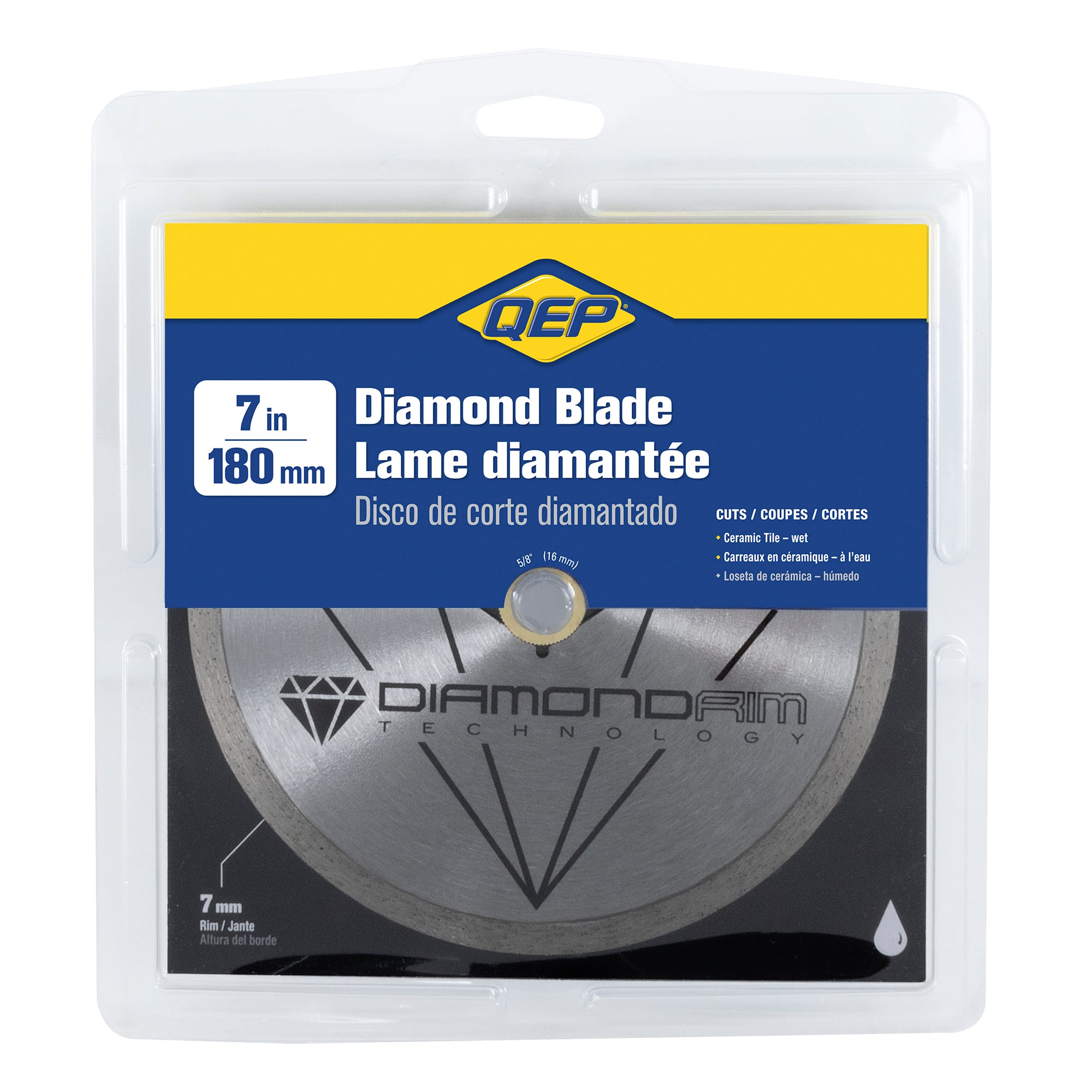 7" Continuous Rim%2C Diamond Saw Blade for Ceramic Tile Wet Cuts - 4