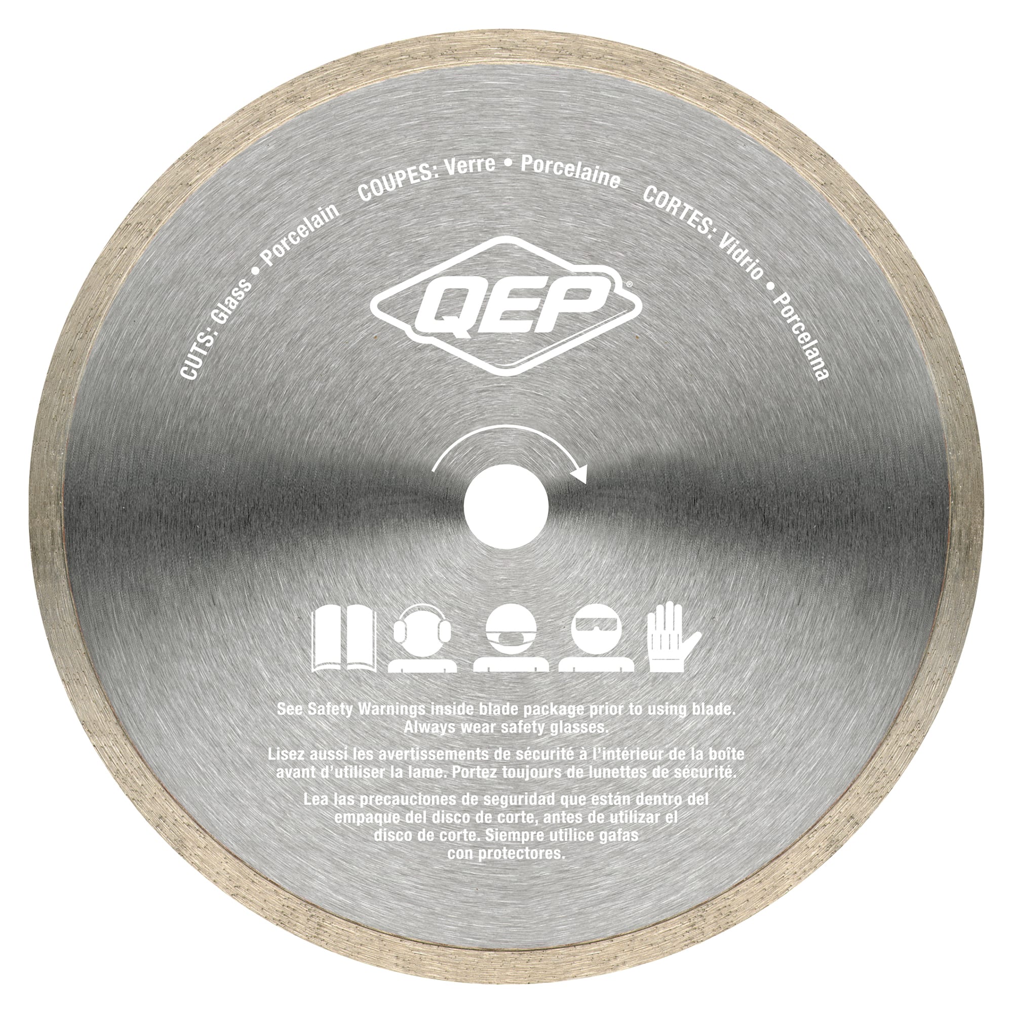 7" Continuous Rim%2C Premium Diamond Saw Blade for Glass Tile Wet Cuts - 5