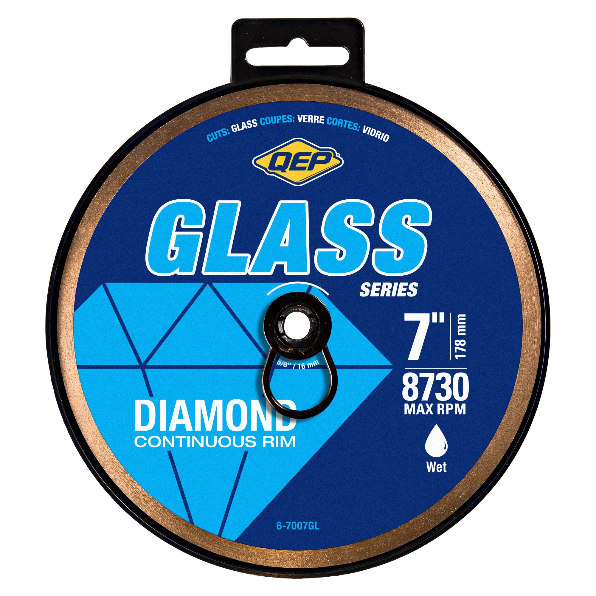7" Diamond Saw Blade for Glass Tile%2C Wet Use - 7