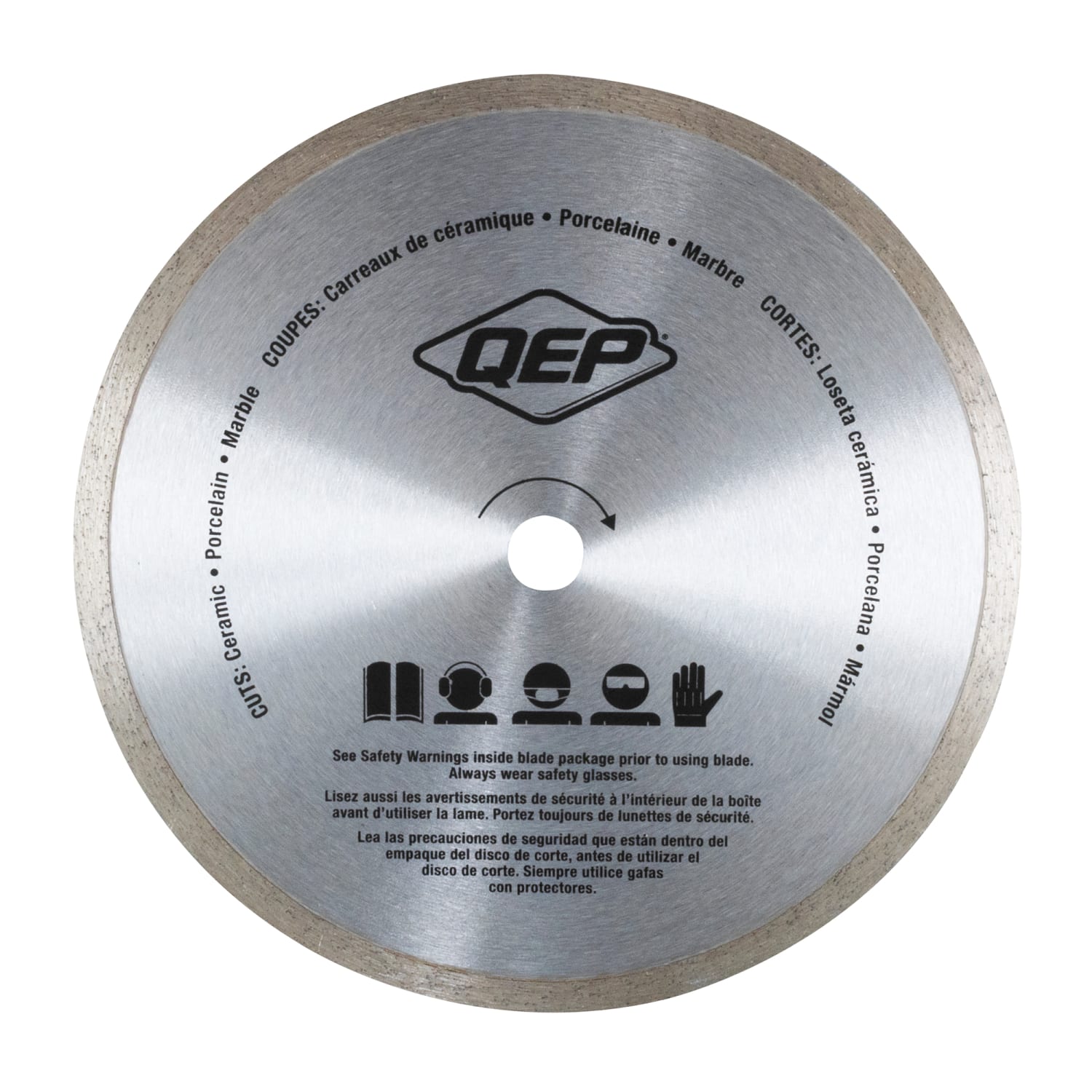 8" Continuous Rim%2C Diamond Saw Blade for Ceramic Tile Wet Cuts - 2