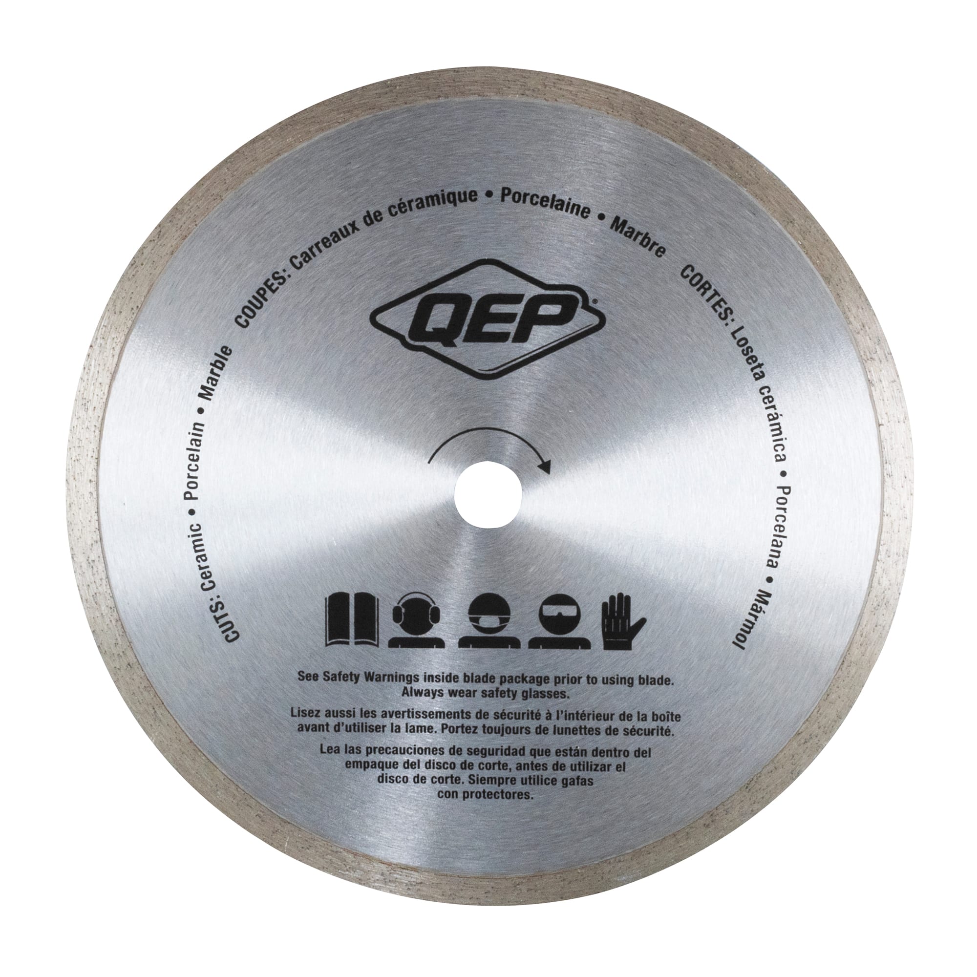 8" Continuous Rim%2C Diamond Saw Blade for Ceramic Tile Wet Cuts - 2