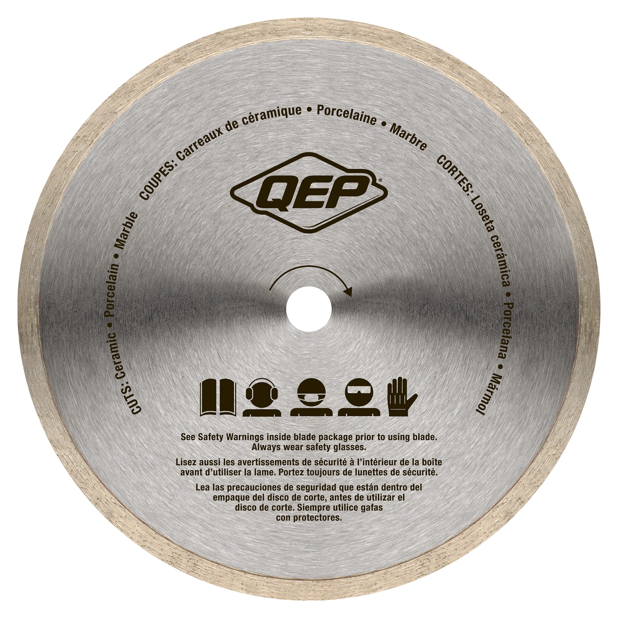 8" Continuous Rim%2C Premium Diamond Saw Blade for Wet Cuts - 2