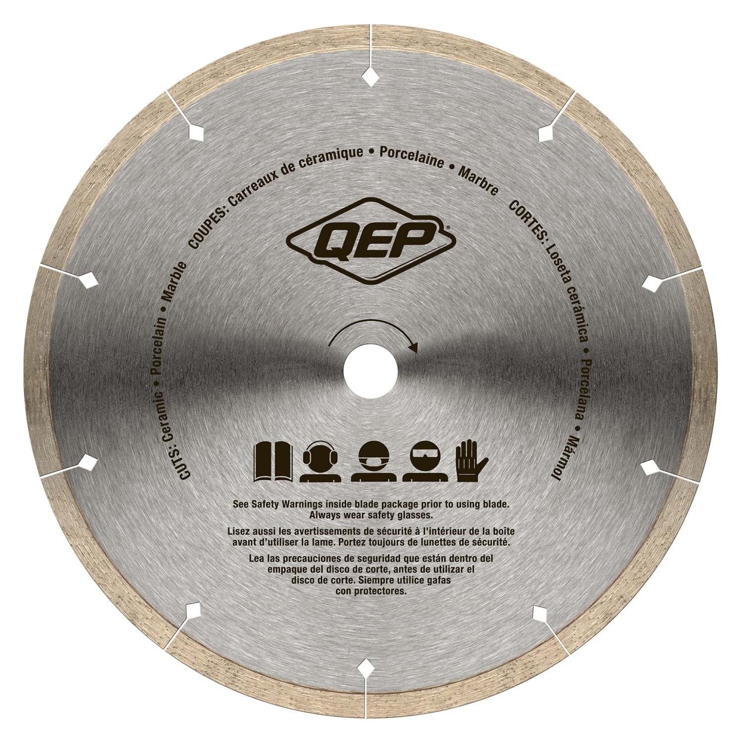 8" Black Widow Premium%2C Thin Rim Diamond Saw Blade for Wet Cuts - 3
