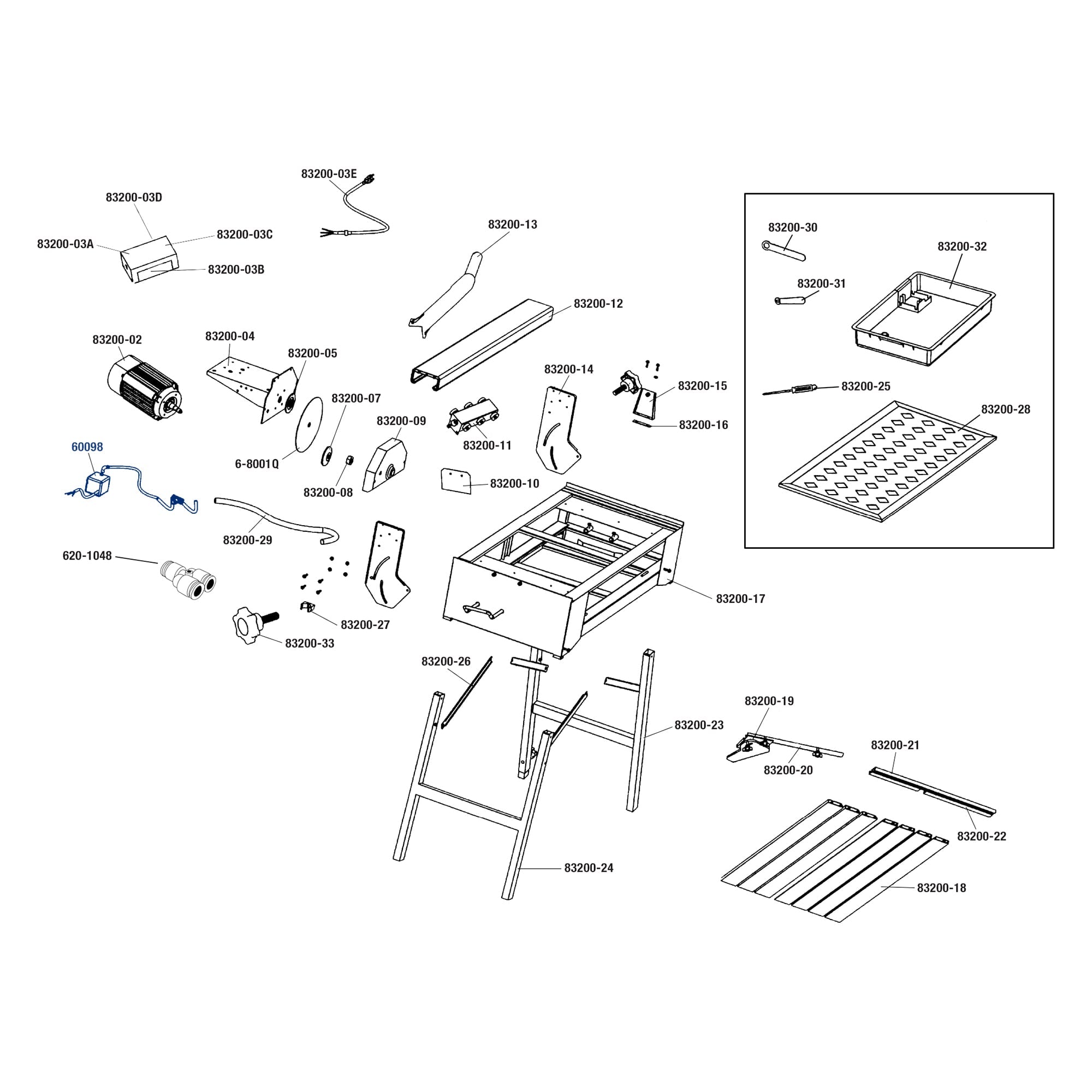 Water Pump for 83200 and 83240 Bridge Saws (120V) - 3