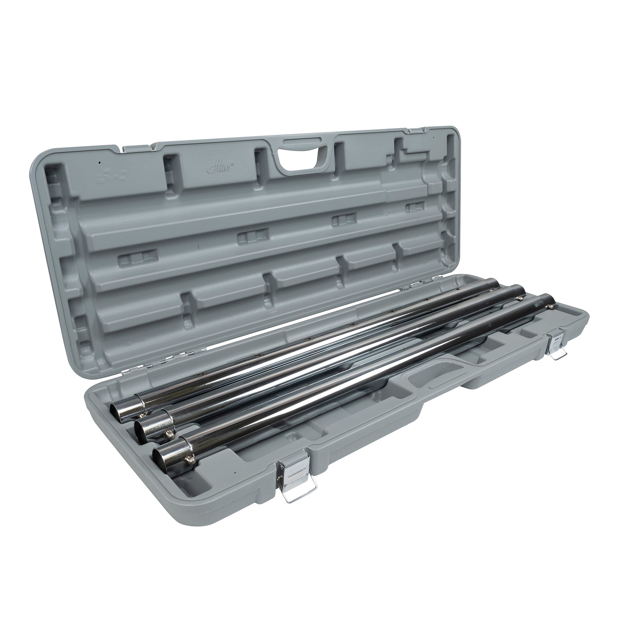 Case with Three 3' Extension Tubes for Carpet Stretchers - 1