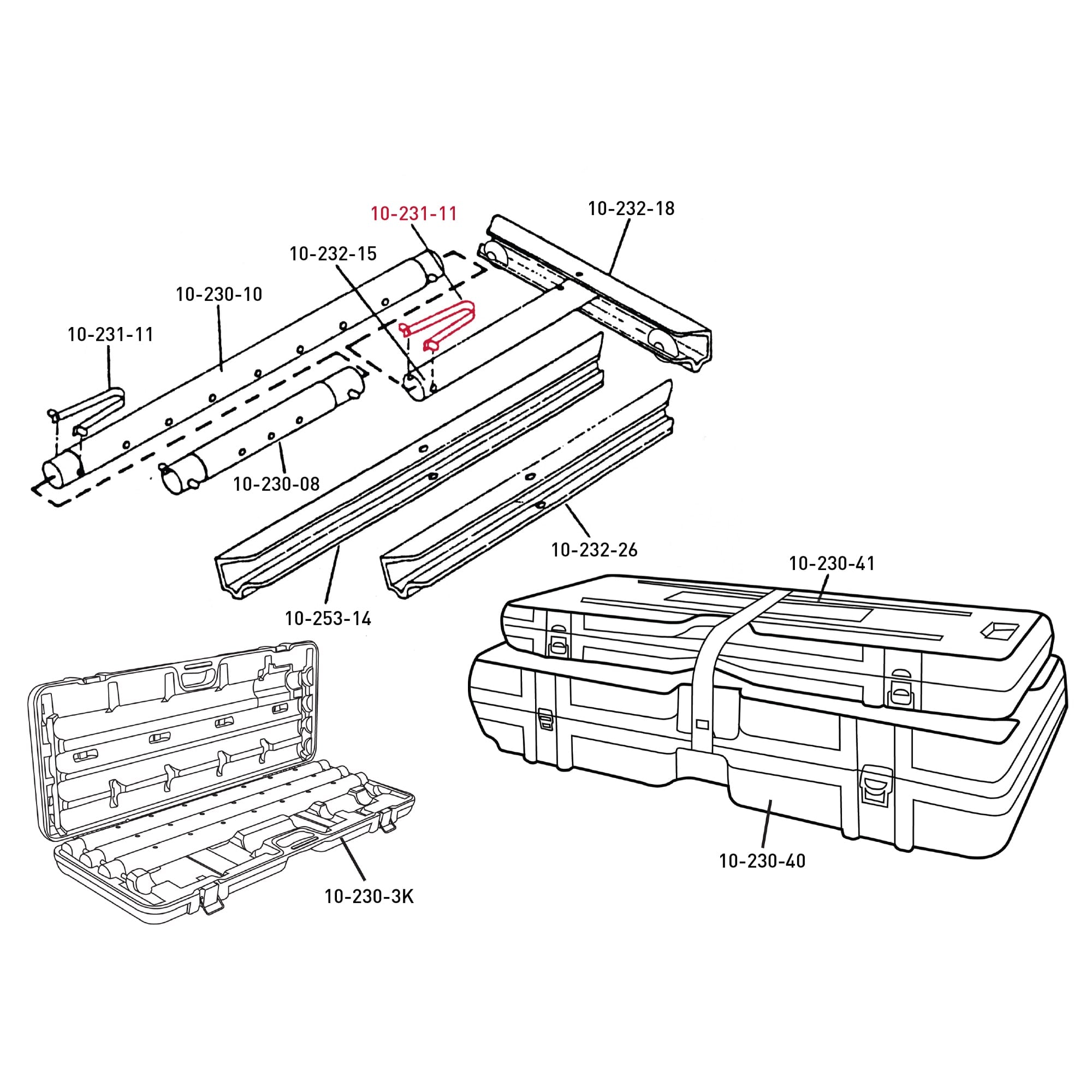Spring Button for Carpet Stretcher Extension Tubes - 5