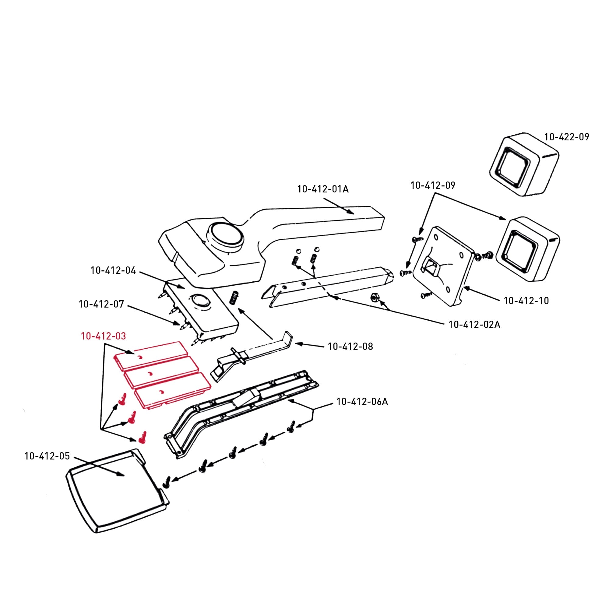 Nap-Grip Inserts for Knee Knickers (set of 3 with screws) - 7