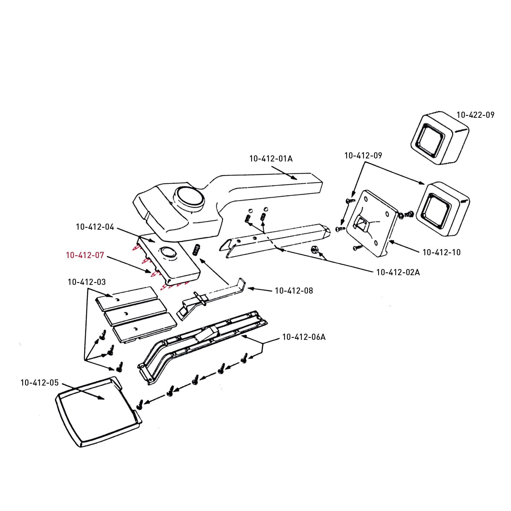 Teeth for Deluxe Knee Kickers 10-412 & 10-422BK (set of 16 pieces) - 6