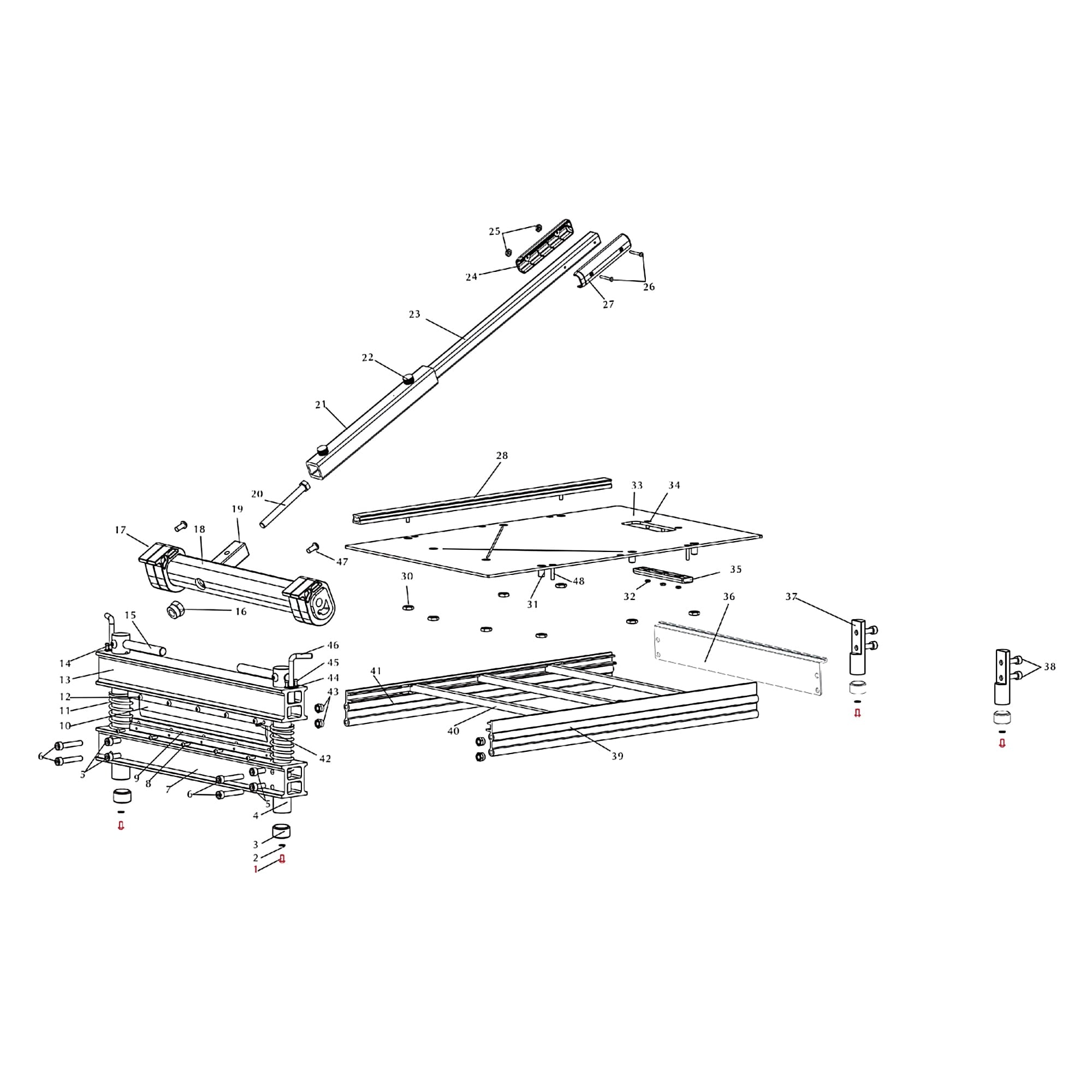M6 x 12 Screws for Specific Multi-Floor Cutters (4 pack) - 6