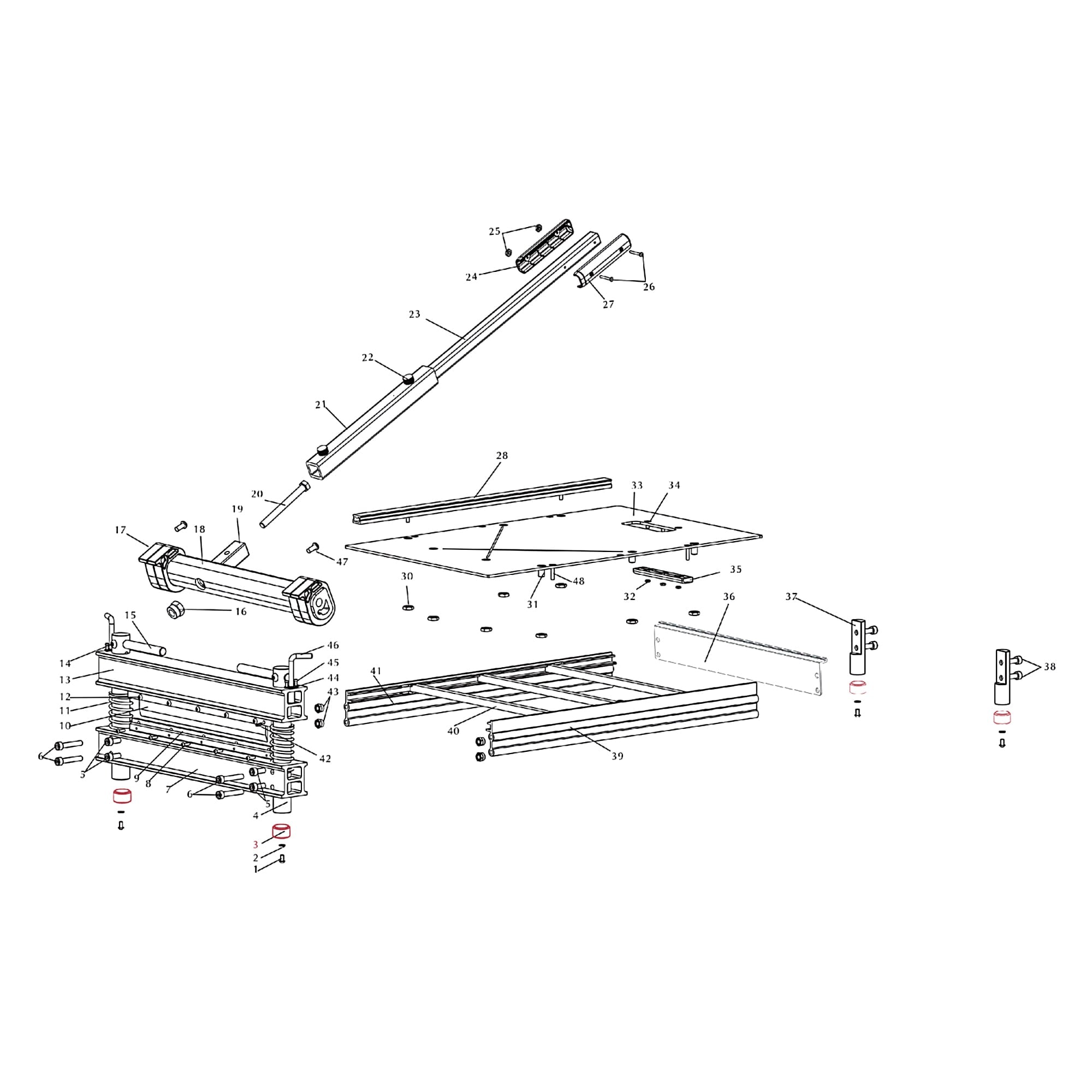 Rubber Foot for Specific Multi-Floor Cutters - 7