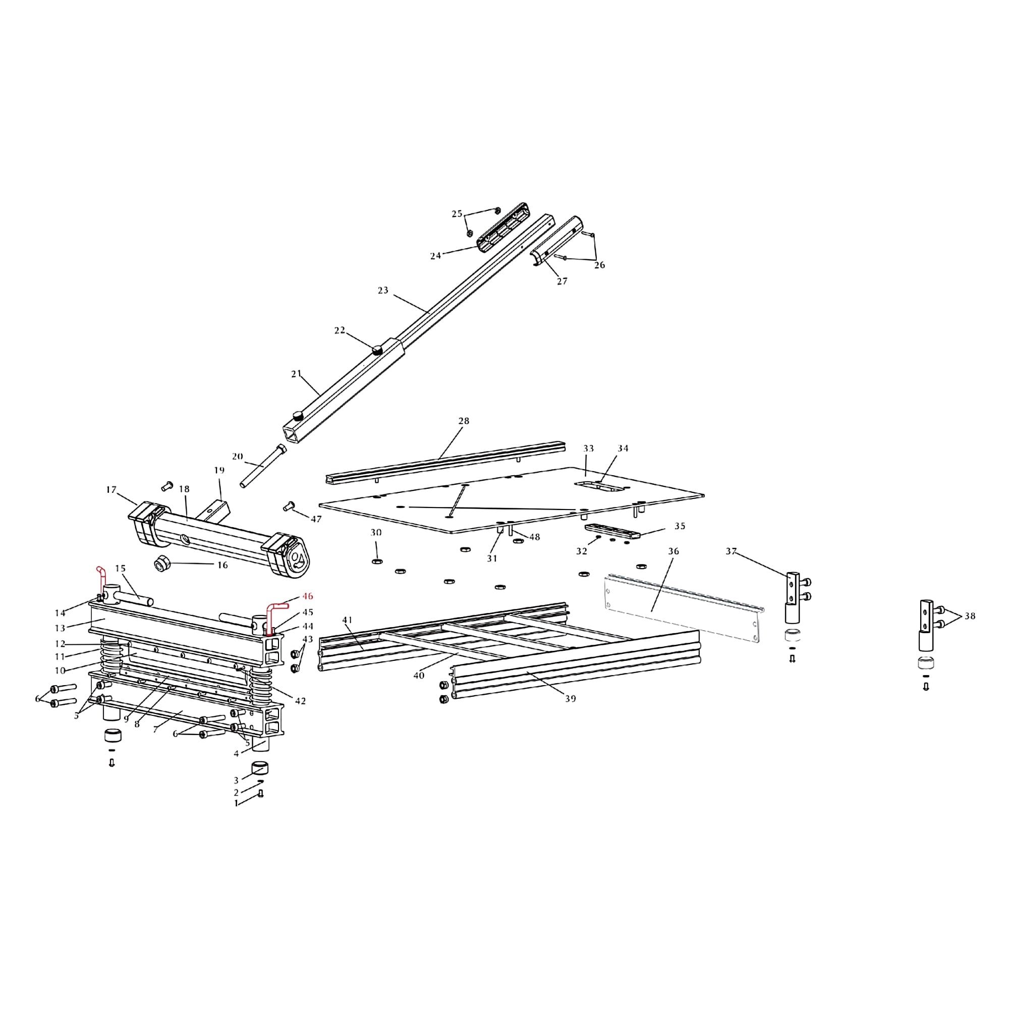 Locking Pin for Specific Multi-Floor Cutters - 5