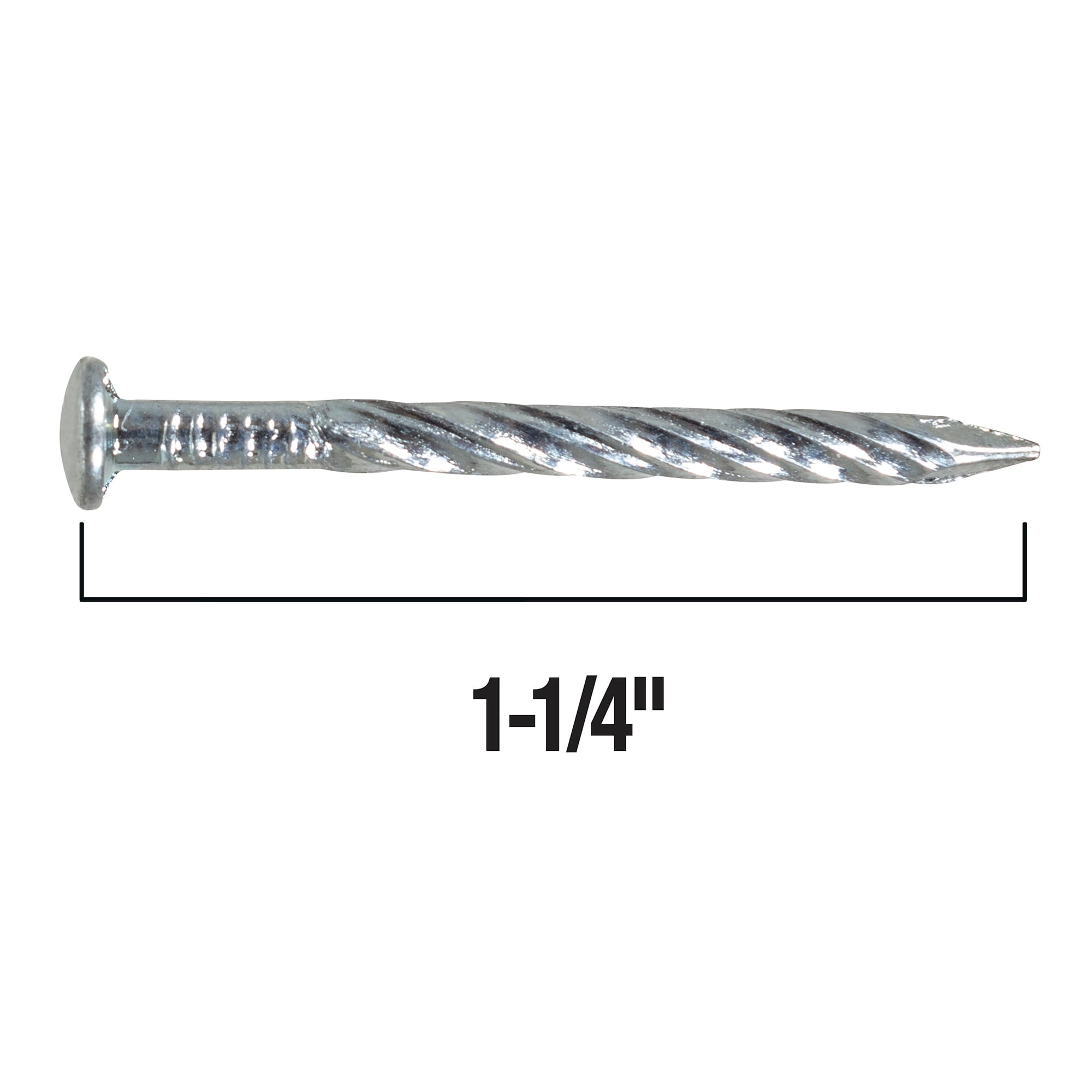 13 Gauge Premium Drive Screw Flooring Nails - 1-1/4" (1 lb. bag) - 2