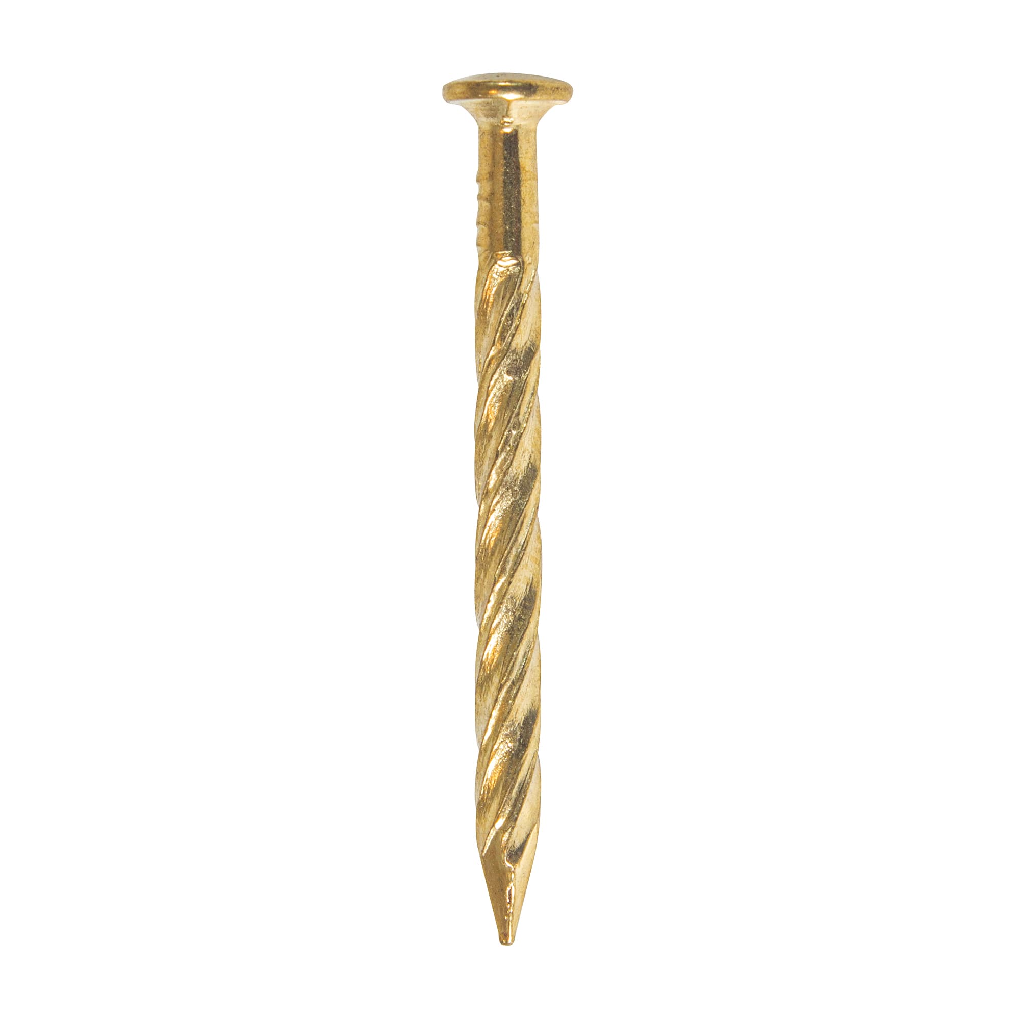 13-Gauge Drive Screw Nails Brass - 1-1/4" (1 lb. Bag) - 1