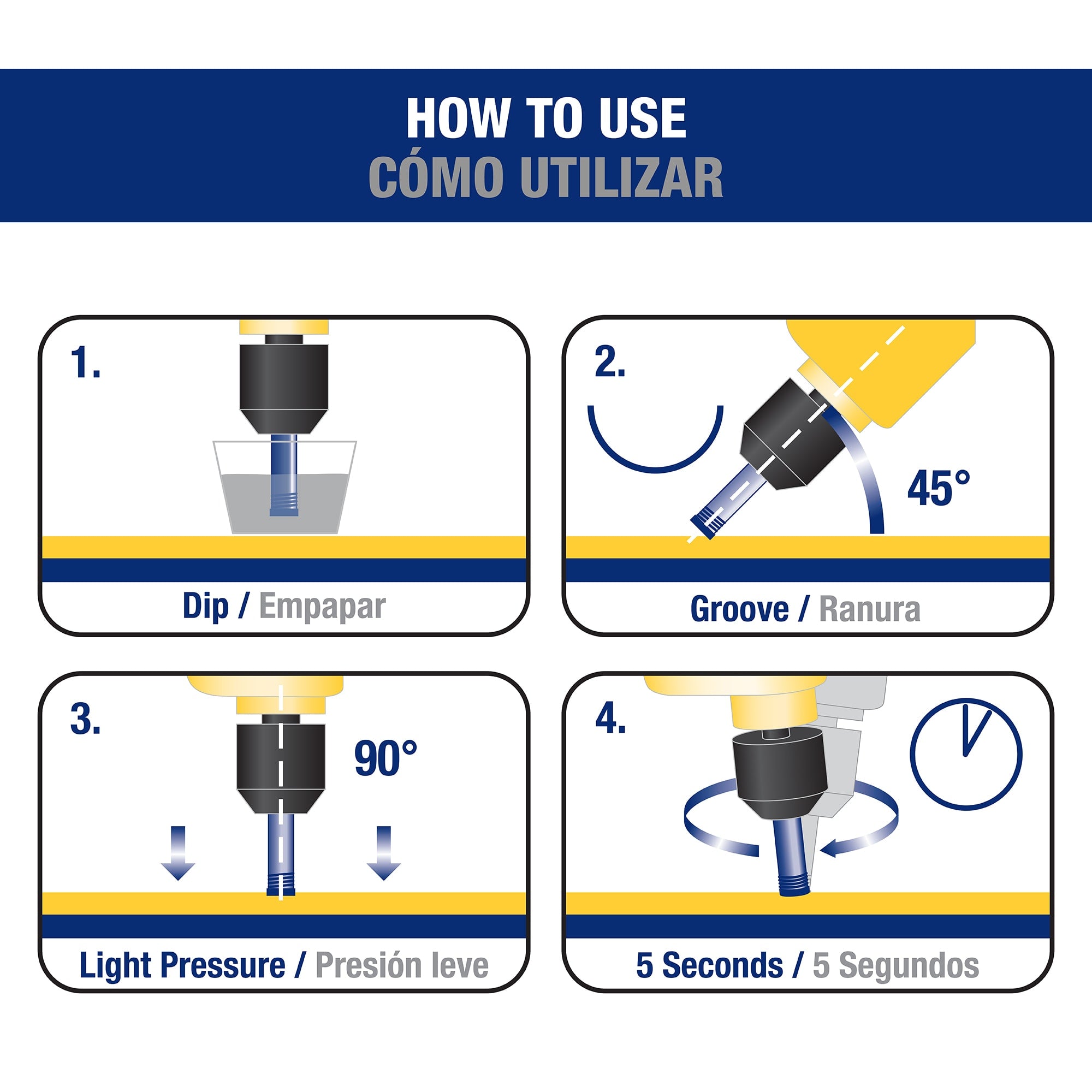 Xtreme 1/4" Pro Wet/Dry Diamond Hole Saw (8 pack) - 6