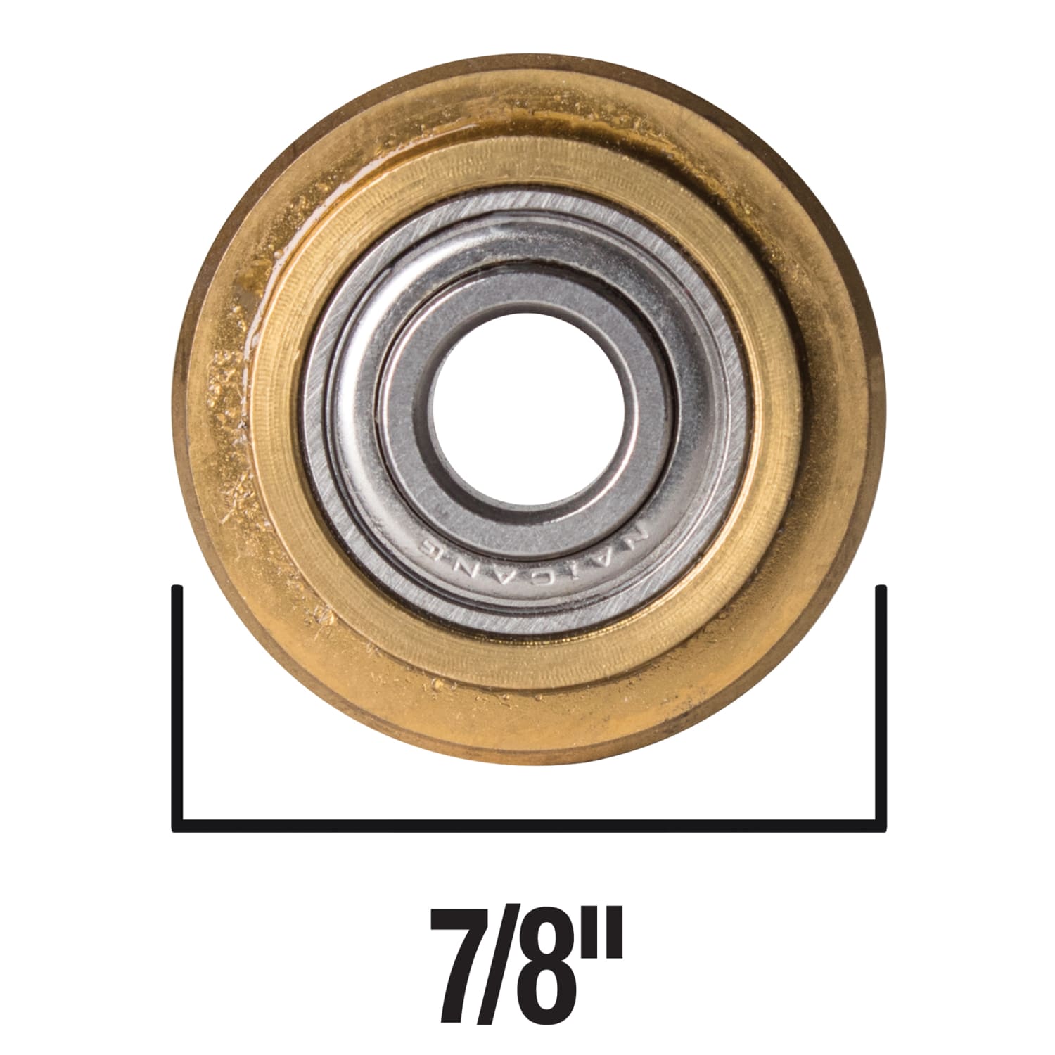 7/8" Titanium Coated Tile Cutter Scoring Wheel with Ball Bearings - 4