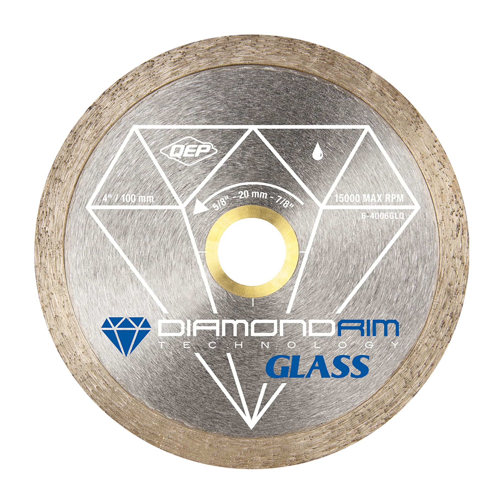 4" Continuous Rim Glass Cutting Blade  - 1