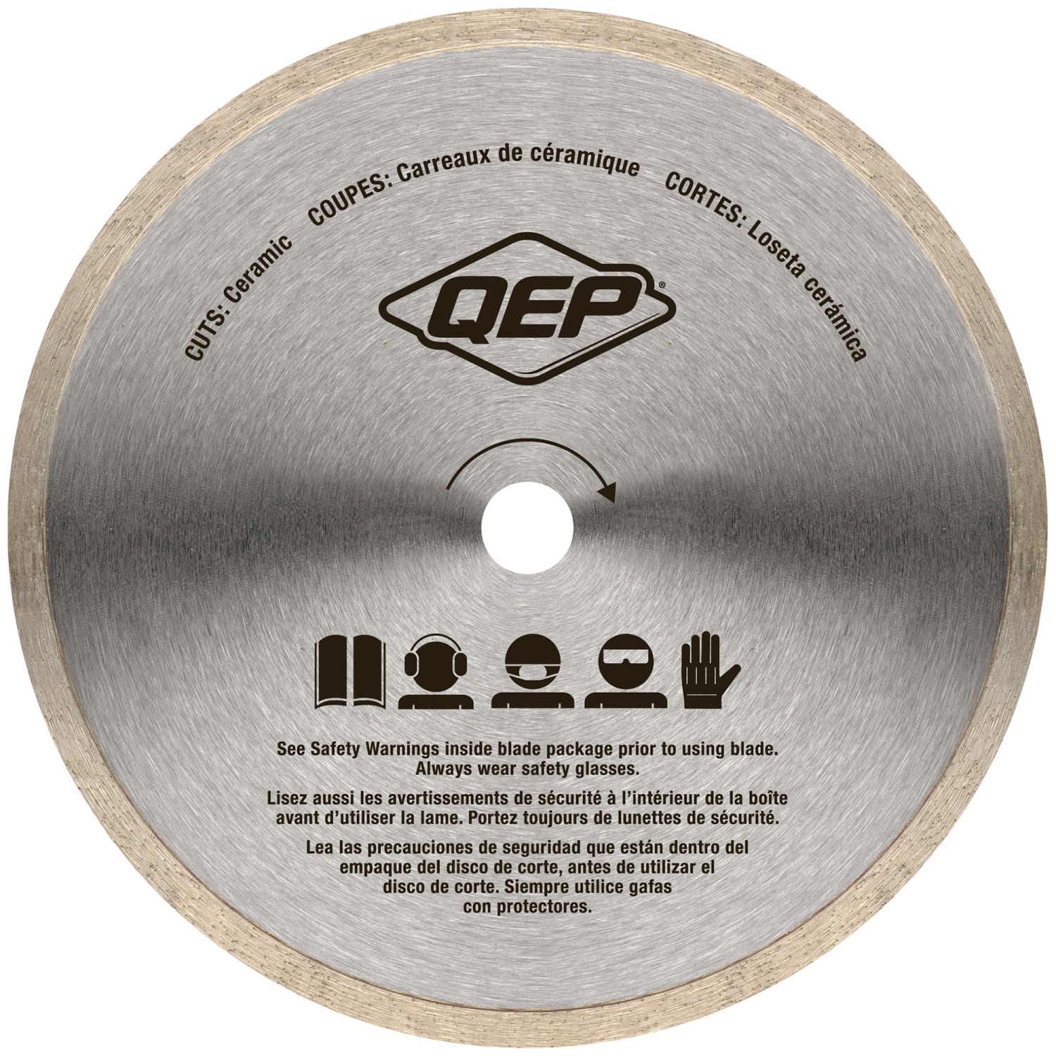 7" Continuous Rim%2C Premium Diamond Saw Blade for Wet Cuts - 4