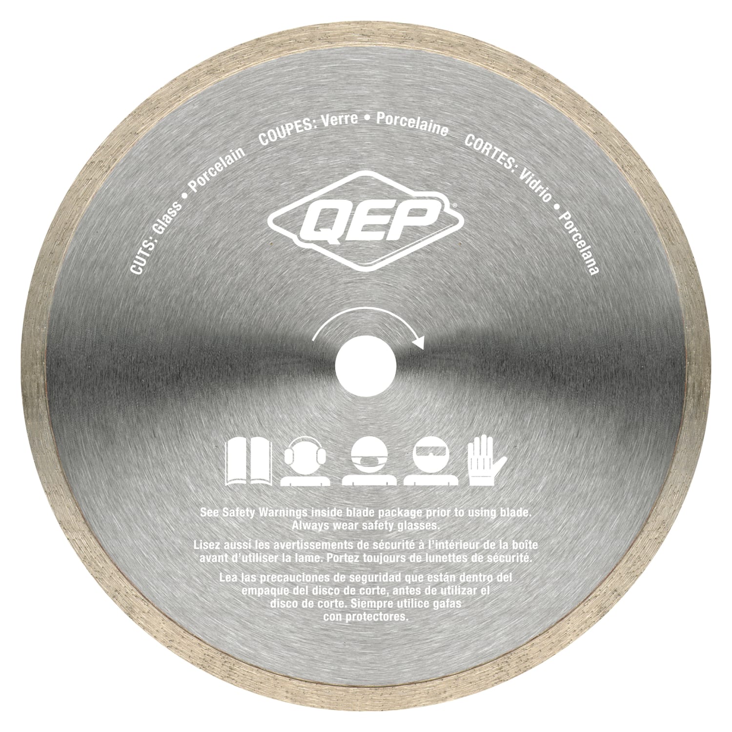7" Continuous Rim%2C Premium Diamond Saw Blade for Glass Tile Wet Cuts - 5