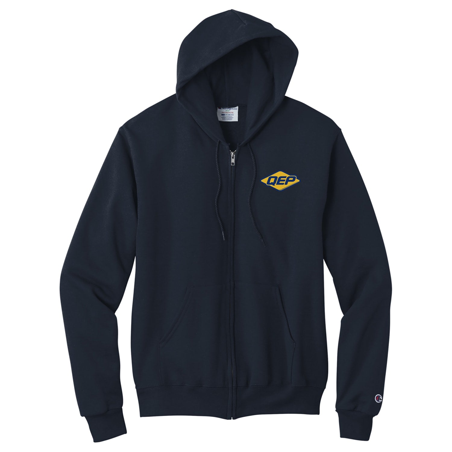 Hoodie with Iconic Eagle Graphic - Large - Navy Blue - 2