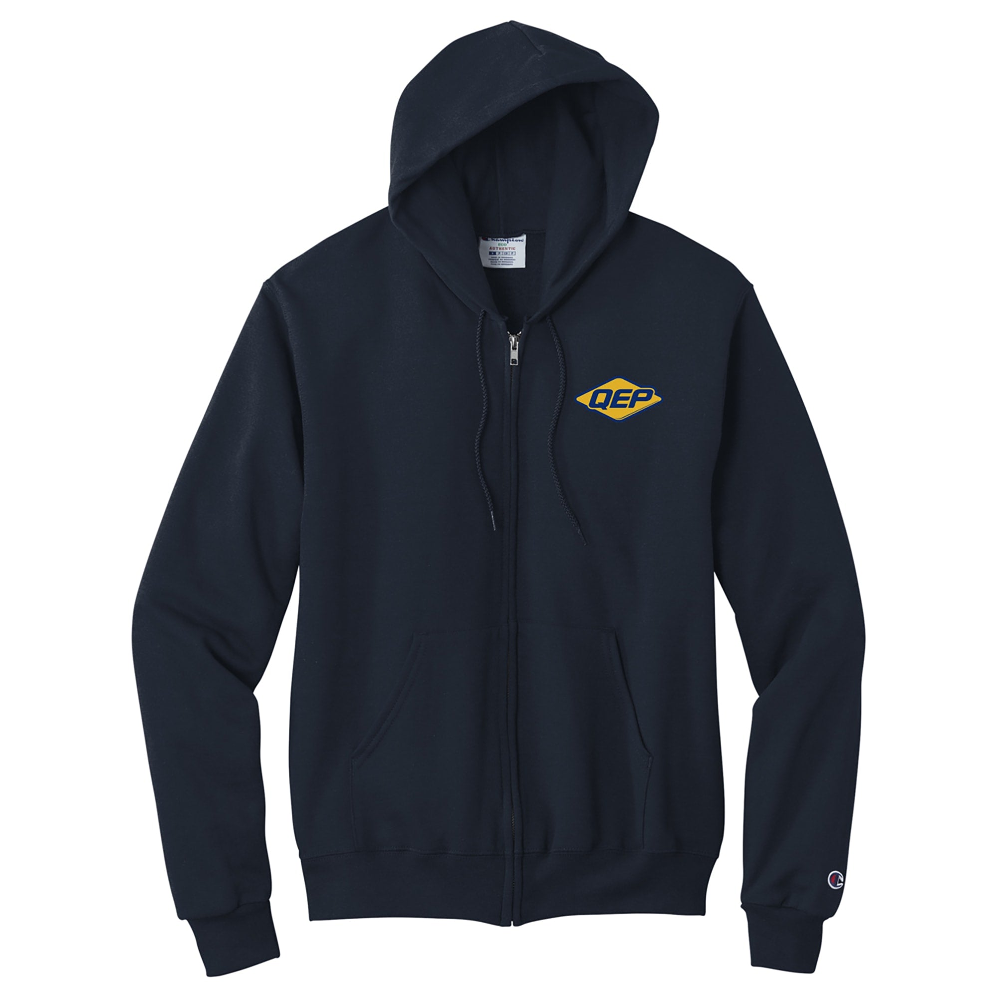 Hoodie with Iconic Eagle Graphic - Large - Navy Blue - 2