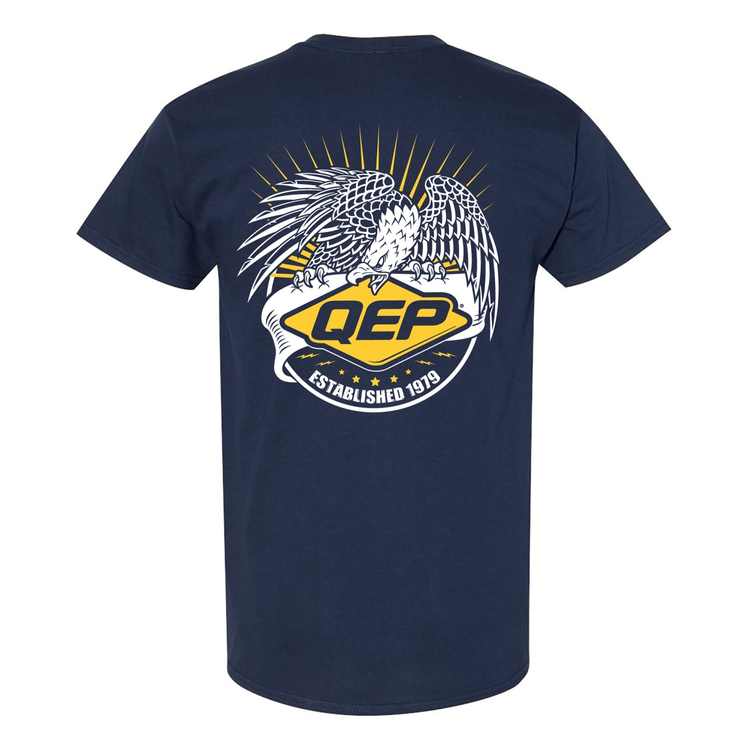 T-Shirt with Iconic Eagle Graphic - Large - Navy Blue - 3