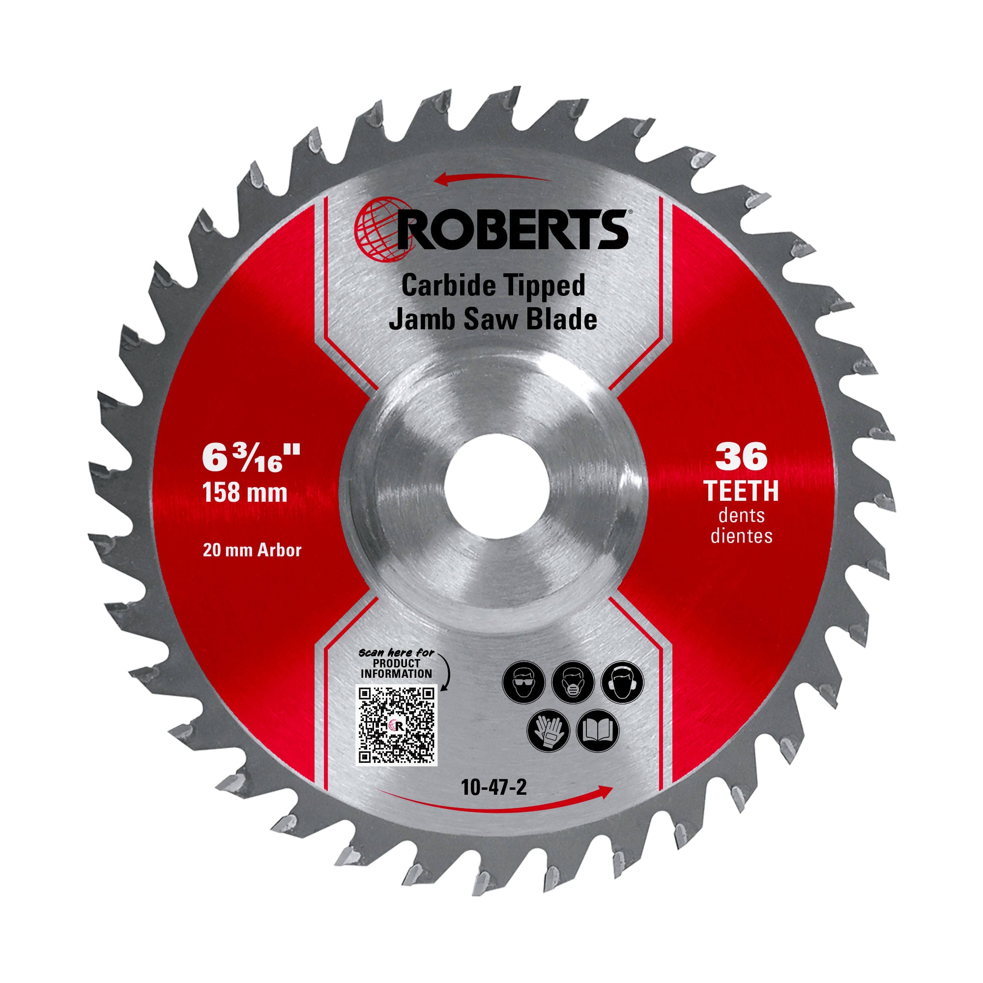 6-3/16" Carbide Tip Jamb Saw Blade%2C 36-Tooth - 1