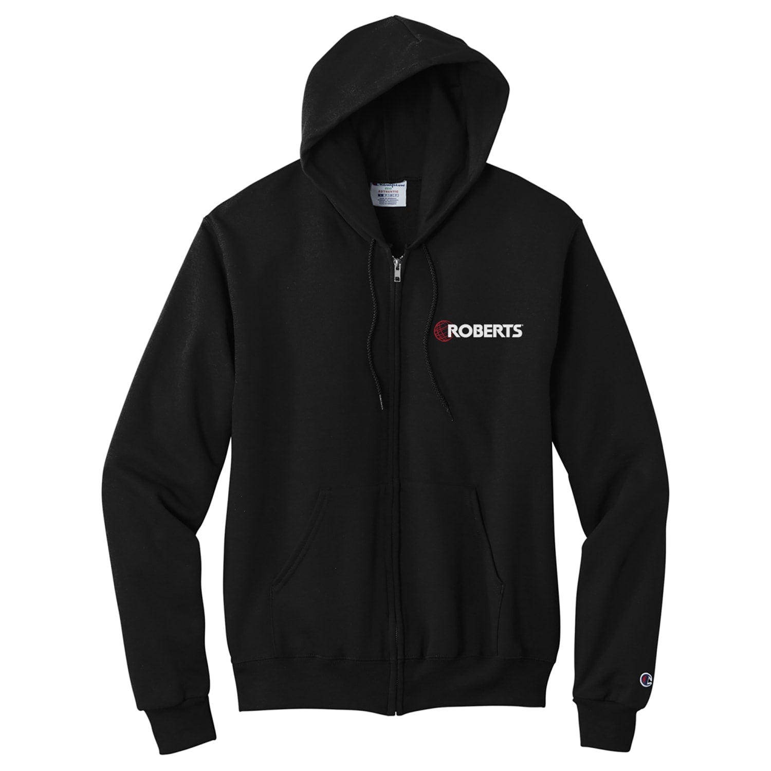 Hoodie with Iconic Wings & American Flag Graphic - Large - Black - 2